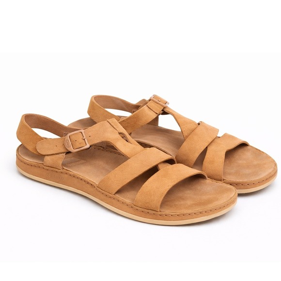 Chaco Shoes - Chaco Wayfarer US 11 Tan Brown Soft Leather Strappy Sandals Boho Casual Beachy